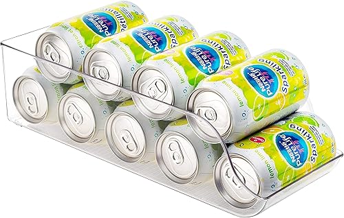 Miniatura 8 de JinaMart - Organizador de refrigerador JinaMart, soporte para bebidas para refrigerador, cocina, encimeras, gabinetes, dispensador de latas de