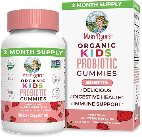 Miniatura 5 de MaryRuth's - Gomitas multivitamínicas para niños, gomitas probióticas para niños y gomitas para dormir para niños, paquete de 3 unidades para apoyo