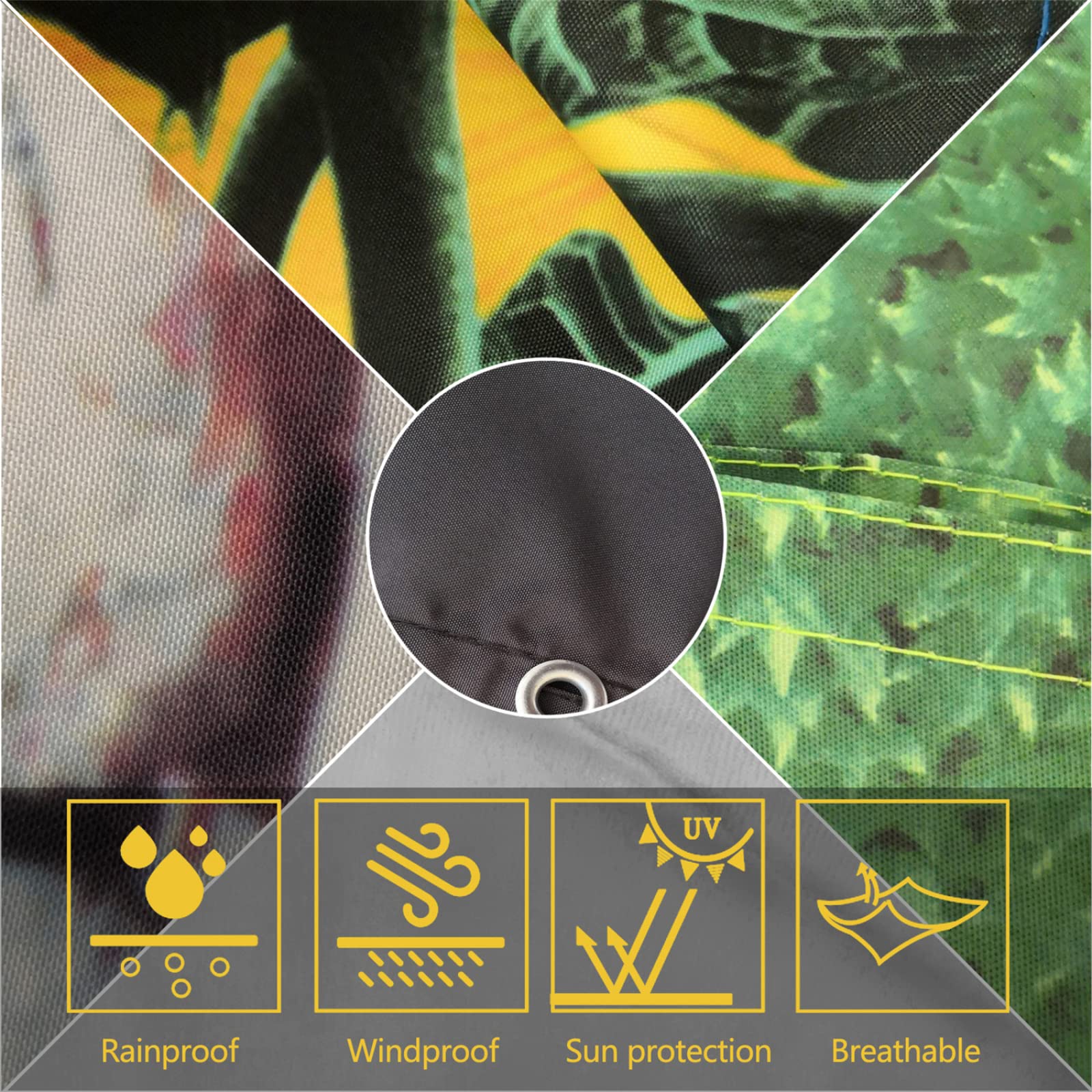 Osłona ogrodzeniowa, poliestrowa osłona balkonowa, osłona przeciwsłoneczna na zewnątrz, odporna na promieniowanie UV, ekrany odporne na warunki atmosferyczne, khaki, 80 x 700 cm
