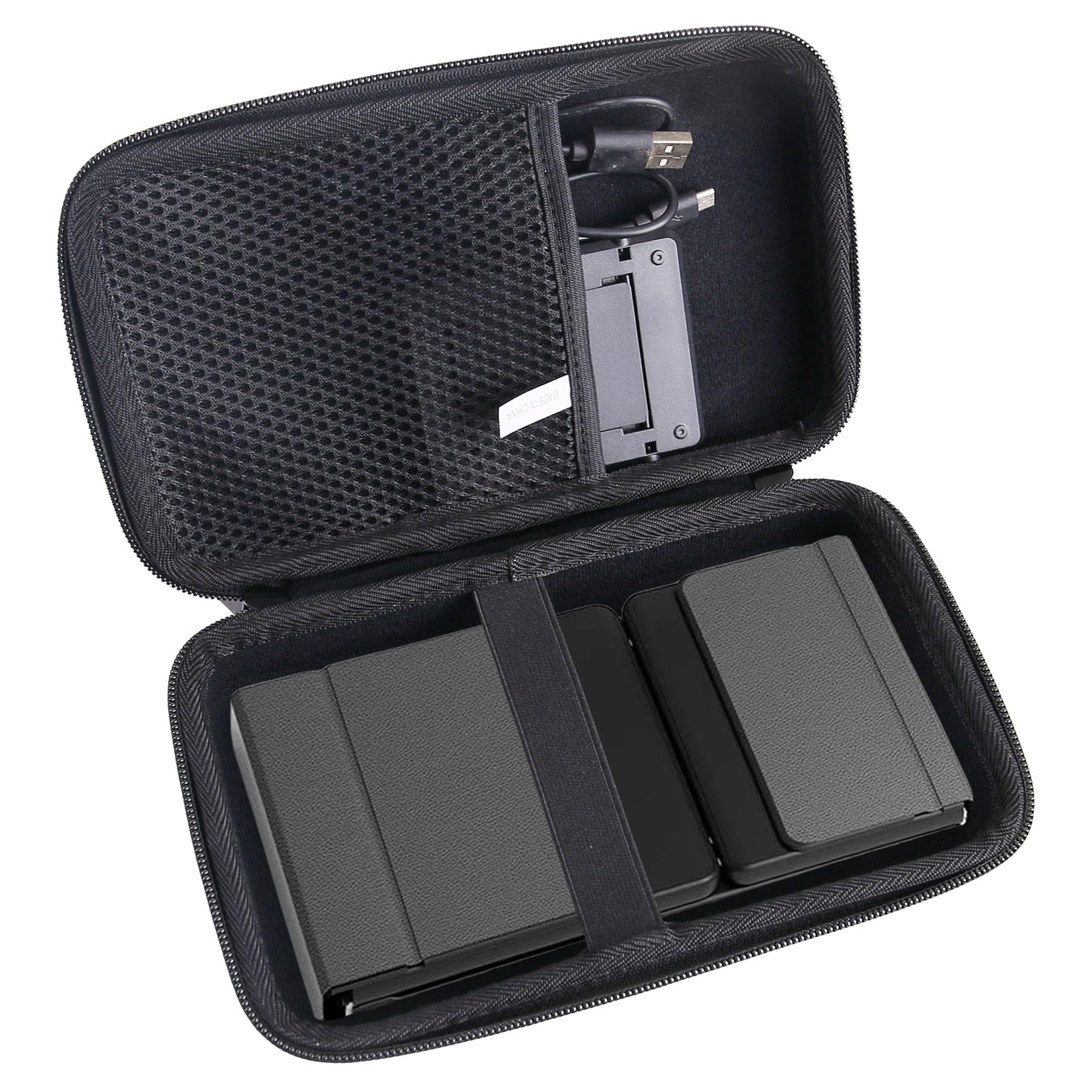 WAIYUCNHard EVA Carrying Case Compatible with Samsers Foldable/ProtoArc XK01 Foldable Bluetooth Keyboard with Touchpad Case. (Big)