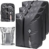 Vista 21 de Black Voyage - Bolsa de viaje reutilizable de compresión al vacío para maleta de mano y mochila, reciclada, impermeable IP67, ahorro de espacio