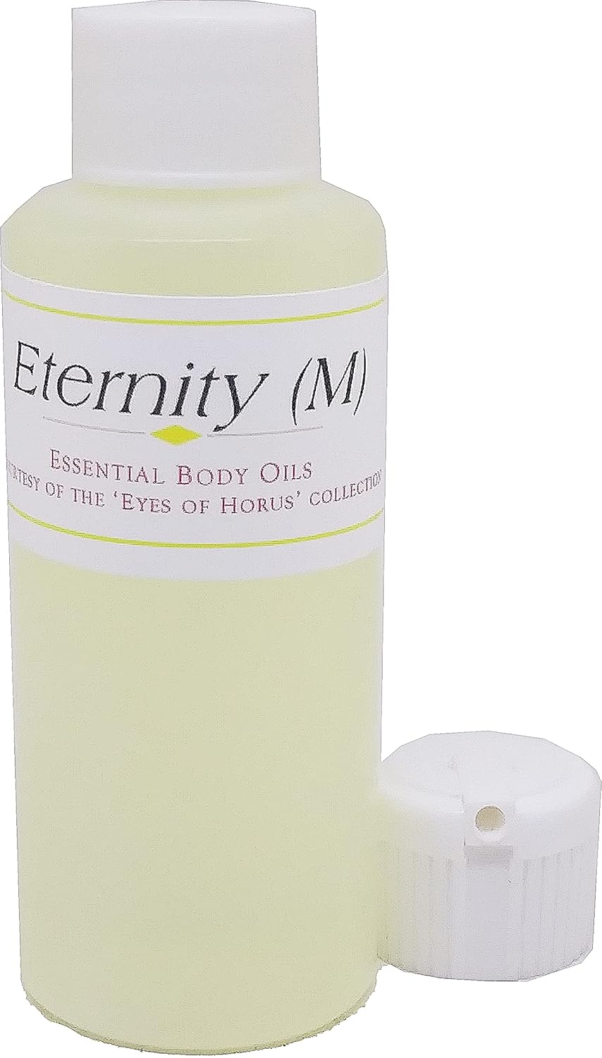 Eternity - Type For Men Scented Body Oil Fragrance [Flip Cap - Light Gold - 8 oz.] - ID#22805, Clear