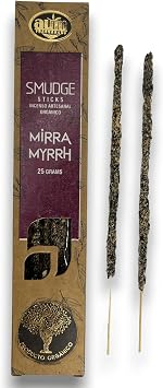 HOSTENATURA AUM Fragrances Organic Incense - Handmade in India with Natural Ingredients - No Toxic Products - Cruelty Free - Organic Myrra