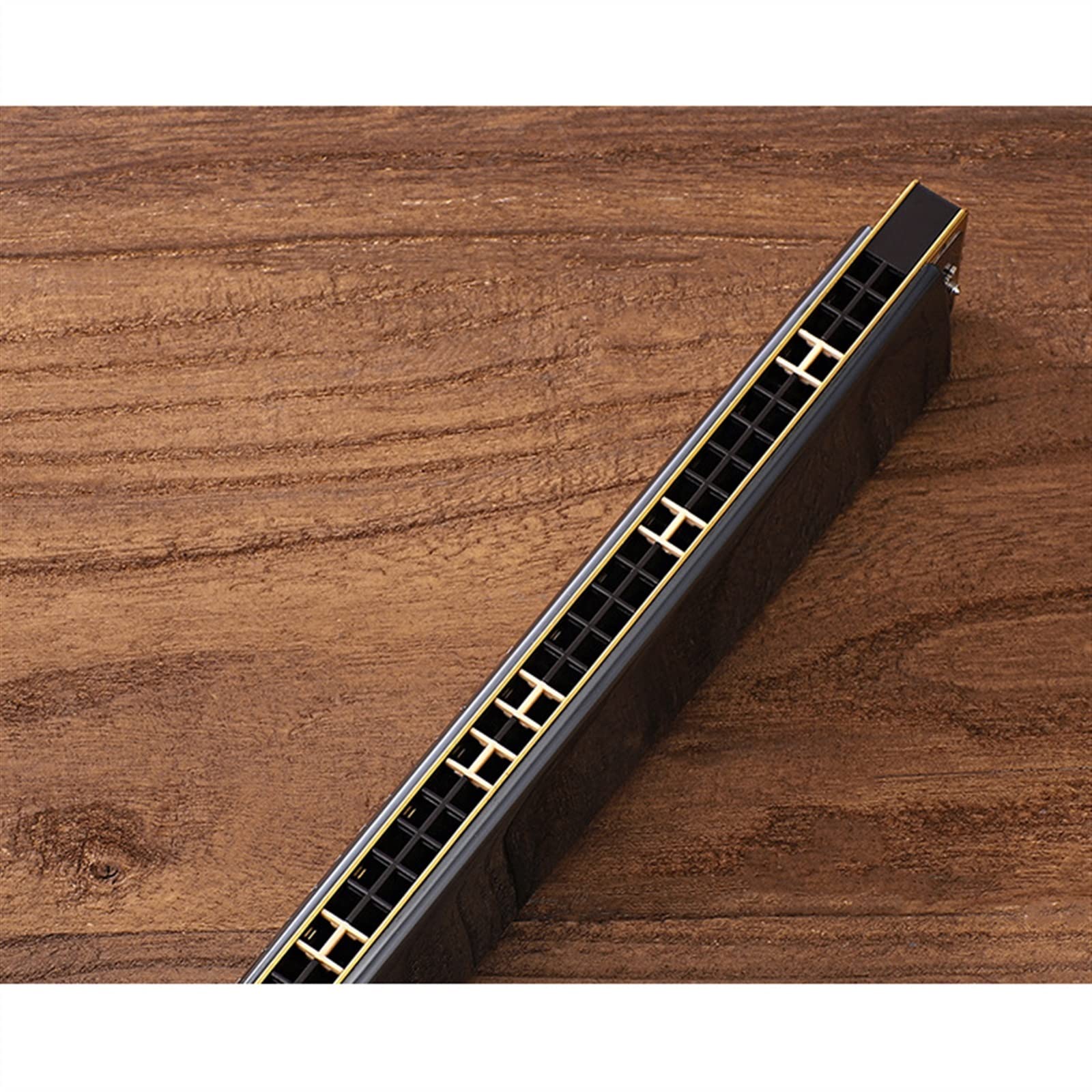 Standard Mundharmonikas Mundharmonika 28-Loch C-Tune Harmonica Wide Range 28-Loch Polyphone Mundharmonika (Color : Bk)
