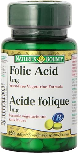 Nature's Bounty Ácido fólico 1 mg 150 comprimidos (el embalaje puede variar)