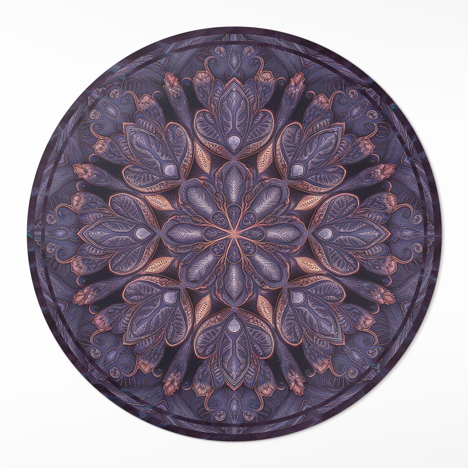 Tapis PVC ø80 cm oriental - Protection de sol anti-rayure