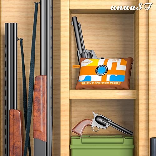 Miniatura 2 de Deshumidificador recargable de gel de sílice para automóvil, 4 unidades de 17.64 oz 4.4 libras, paquetes de desecantes indicadores de color para