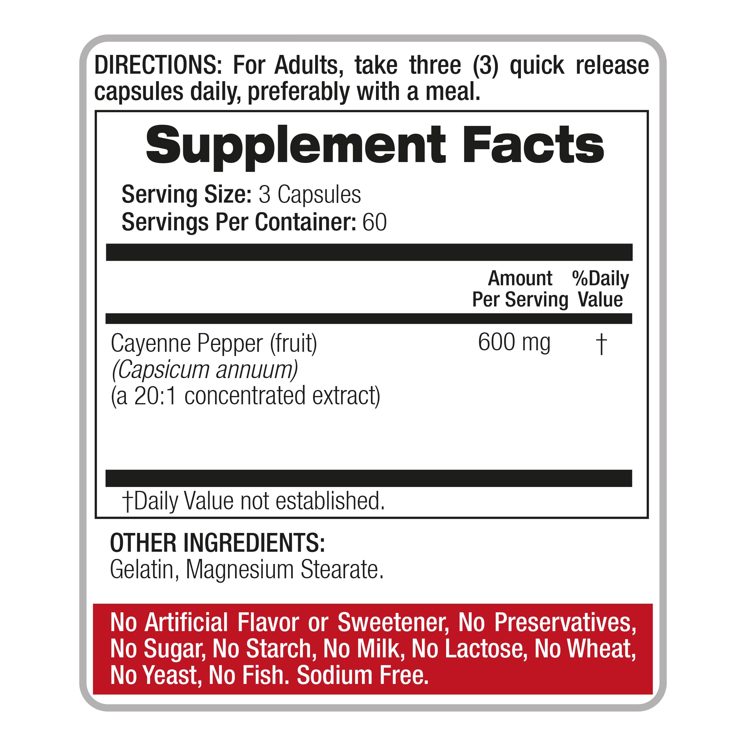 FITO MEDIC'S Lab | Cayenne Pepper Capsules | Cayenne Pepper Pills | 60 Serving | 180 Capsules — Amazon image 7