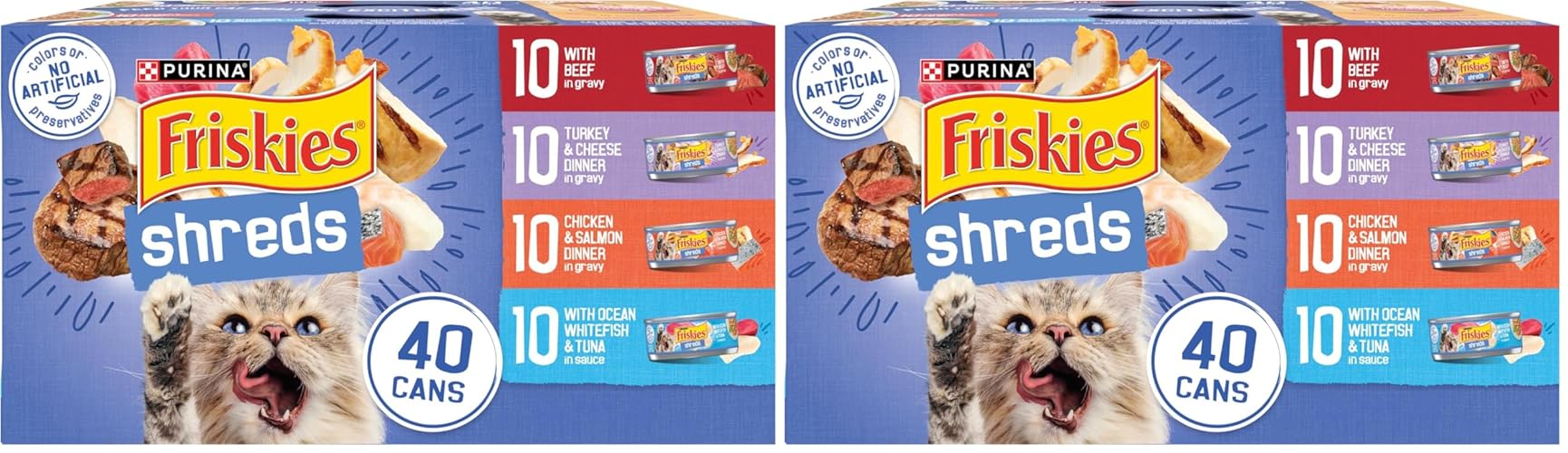 Friskies Purina Wet Cat Food Variety Pack (80 count)
