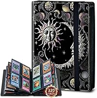 Vista 16 de Rossy Carpeta para tarjetas coleccionables, 9 bolsillos, impermeable, con 360 bolsillos laterales de carga para tarjetas deportivas y de fútbol