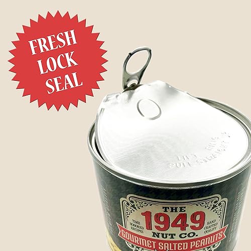 Vista 36 de The 1949 Nut Co. Cacahuetes gourmet salados estilo Virginia Fritos asados al aceite con un crujiente crujiente único extragrande, cocido a mano