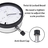 Vista 5 de Clockwise Tools Indicador de dial, DICR-0105 0-1 pulgada