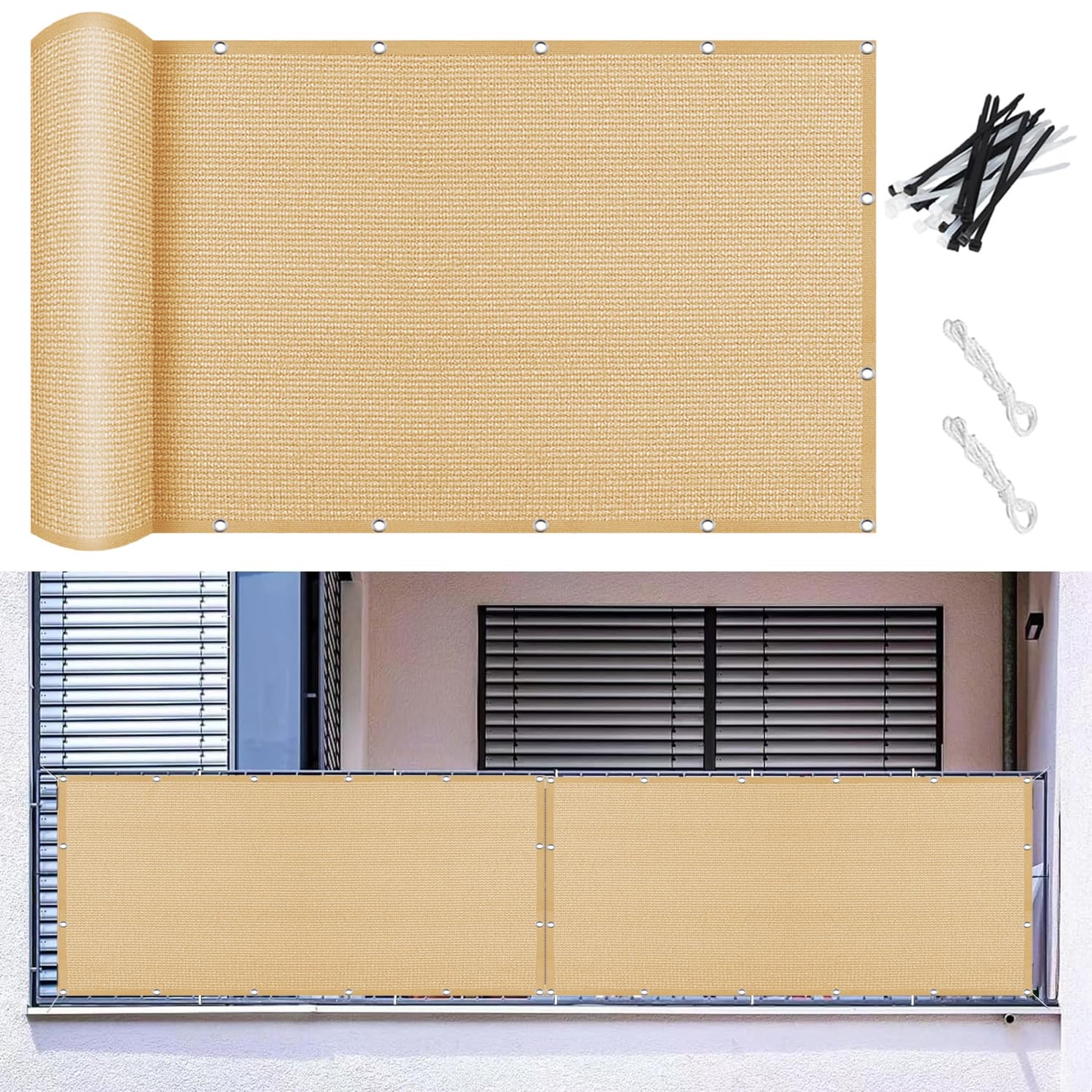 Bâche d'ombrage 130x450 anti-déchirure et filet de protection de jardin