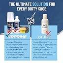 VR PRIME Shoe Cleaning Kit | Brush, Microfibre Cloth & Refill Bottle in Kit | Shoe Cleaner and Sneaker Cleaner for Nubuck, Canvas, Knit, Trainers, and Sports Shoes gallery image