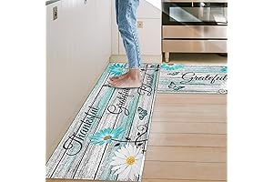 Teal Kitchen Rugs: Elevate Your Kitchen with Flowery Elegance