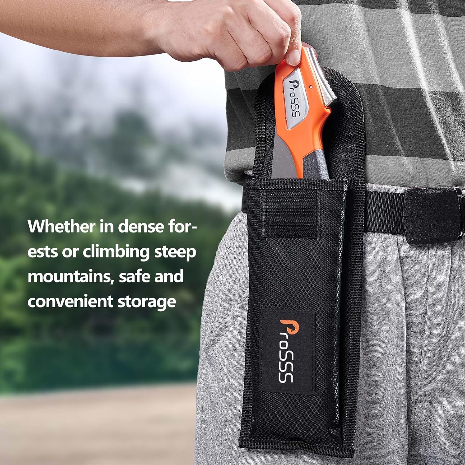 Folding Bone Meat Saw for Hunting and Butchering,1PC Replaceable Blade, 65Mn Spring Steel Blade, 3 Angles to Lock, Triple Ground Saw Teeth with A Storage Bag