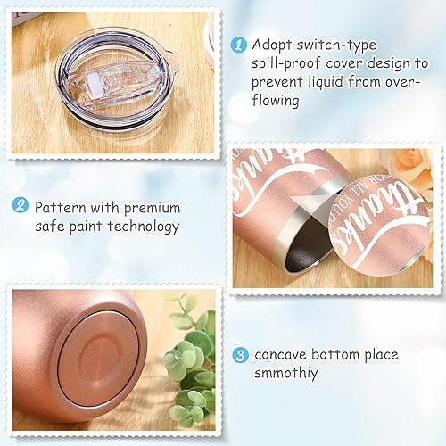 Miniatura 4 de Regalos de agradecimiento para empleados, vaso de vino, regalos de equipo para empleados, regalo de agradecimiento para compañeros de trabajo,