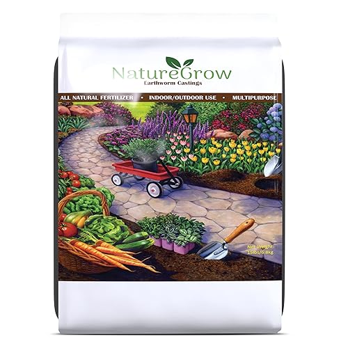 Miniatura 2 de NatureGrow Earth Worm Castings 5LB - Fertilizante orgánico de fundición de gusano incluye ácido húmico, fundición de lombriz de tierra, fundición de