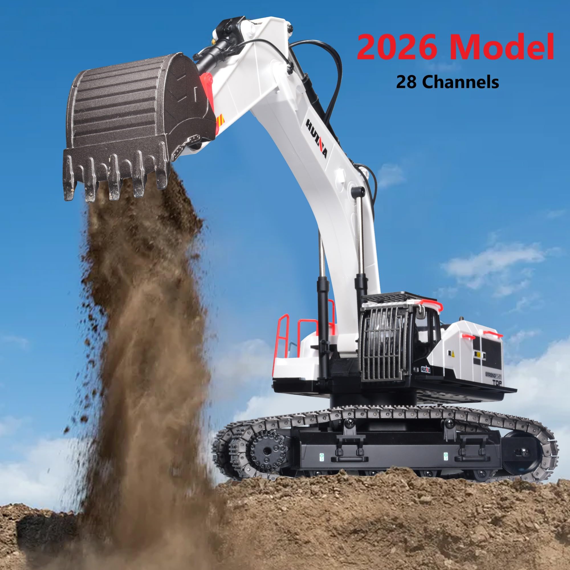 Amazon.com: HUINA 1594 Metal RC 1:14 Excavator 28 Channels