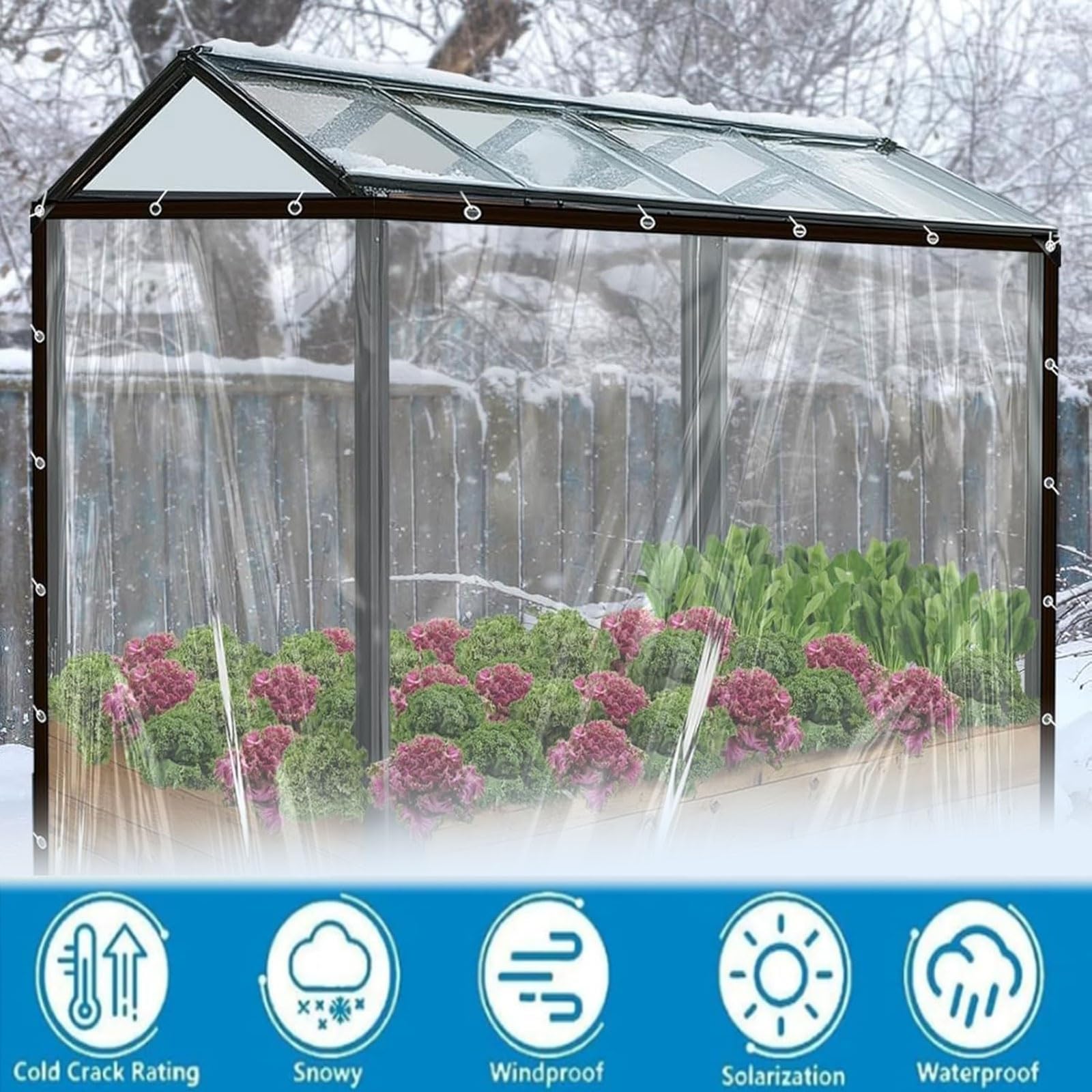 Amazon.com: 8x13 FT Clear Tarps Heavy Duty Waterproof,Plastic