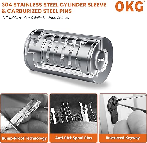 Miniatura 9 de OKG Cerradura en U pequeña resistente  Grillete en U de acero de aleación de manganeso anticorte de 0.709 in  Cerradura antirrobo de motocicleta de