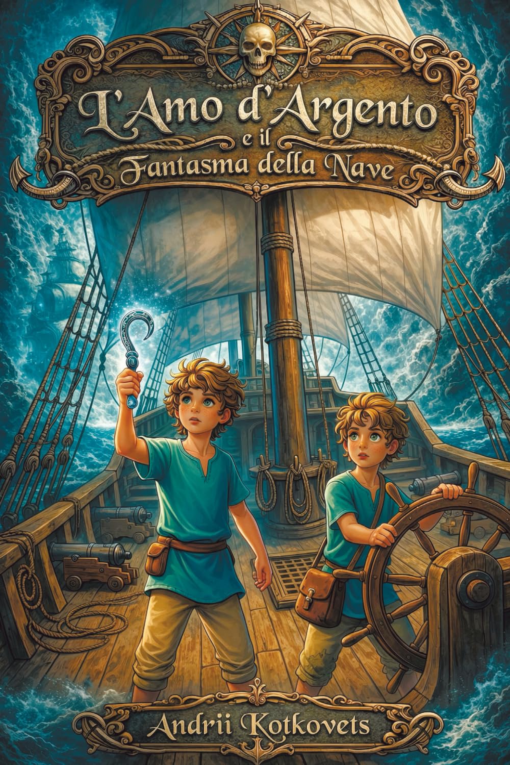 L'amo d'argento e il Fantasma della Nave: Una fiaba marina magica, ricca di misteri, coraggio e dell'amicizia fraterna che sostiene. Per bambini dai 5 ai 10 anni.