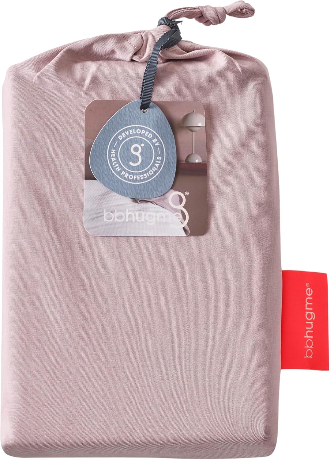 bbhugme Pregnancy Pillow Cover - Cotton Jersey Fabric - Fits bbhugme Pregnancy Pillow for Side Sleeping - Cover Only, Pregnancy Pillow Sold Separately, Dusty Pink