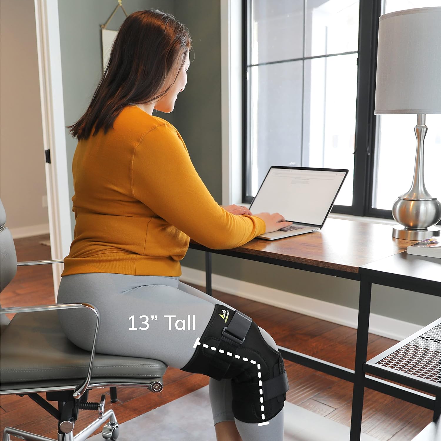 BraceAbility Obesity Hinged Knee Brace - Overweight to Plus Size Wrap Around Support for Womens and Mens Arthritis Treatment, Bariatric Joint Pain Relief, Kneecap Instability, Ligament Weakness (4XL) - Image 6