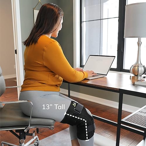 Miniatura 6 de BraceAbility Rodillera con bisagras para la obesidad, soporte envolvente de sobrepeso a talla grande para tratamiento de artritis para mujeres y