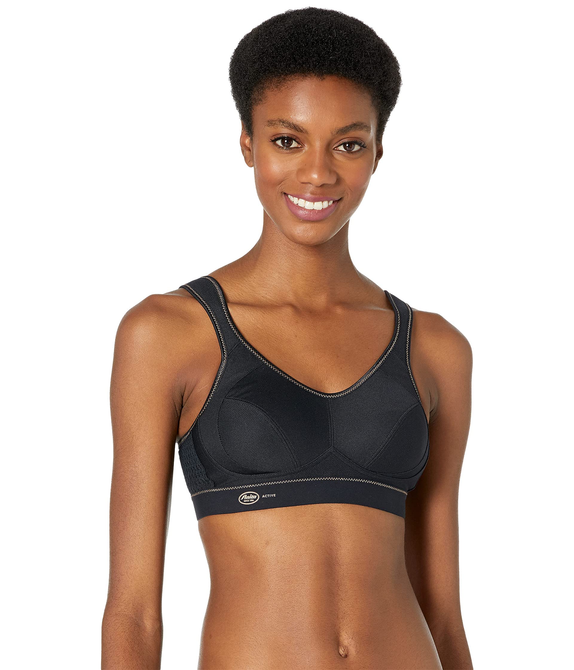 Anita Women's Sports Bra Extreme Control 5527 Black-Gold 46B