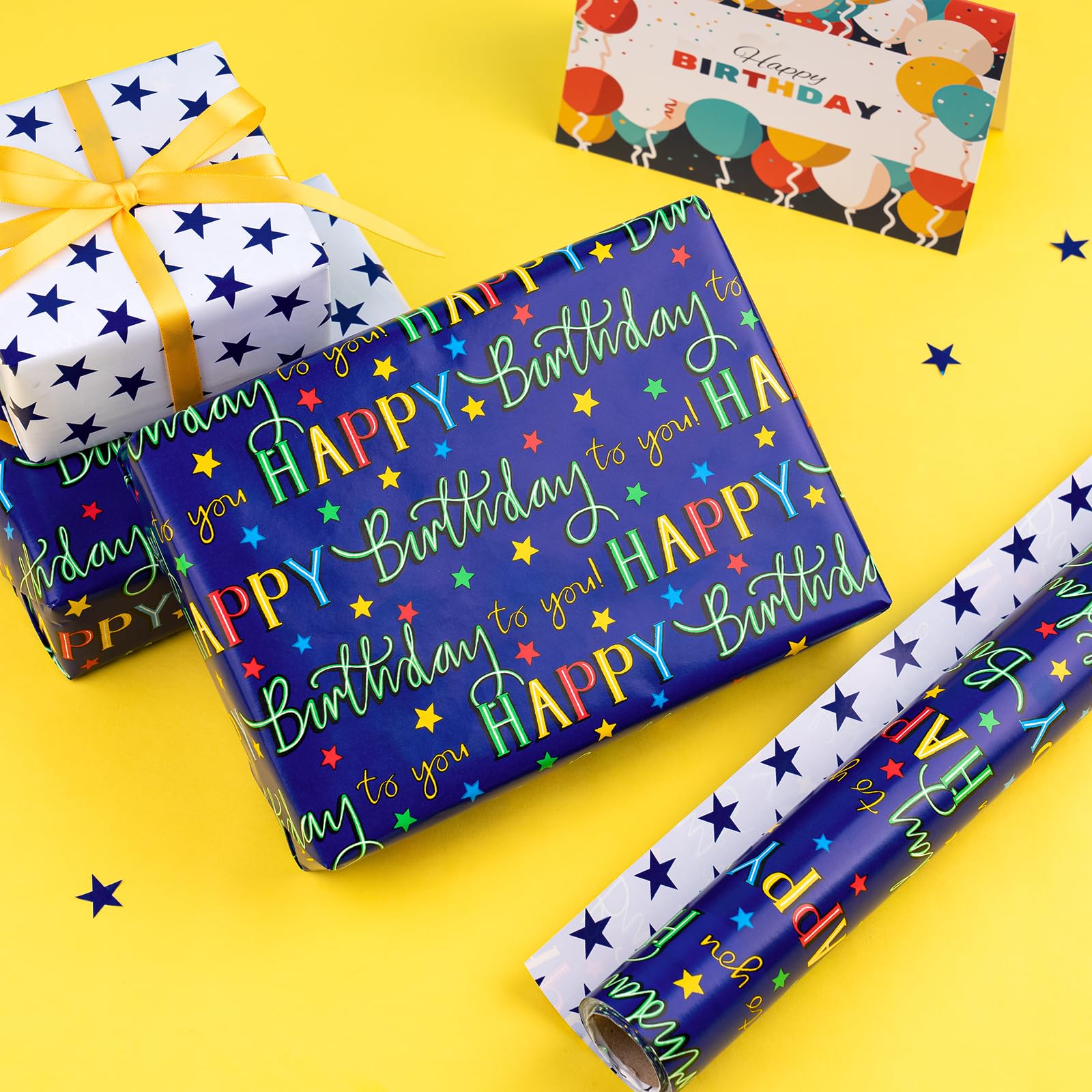 Carta Da Regalo Reversibile Unicorni E Pois - Rotolo 43 Cm X 10 M Per