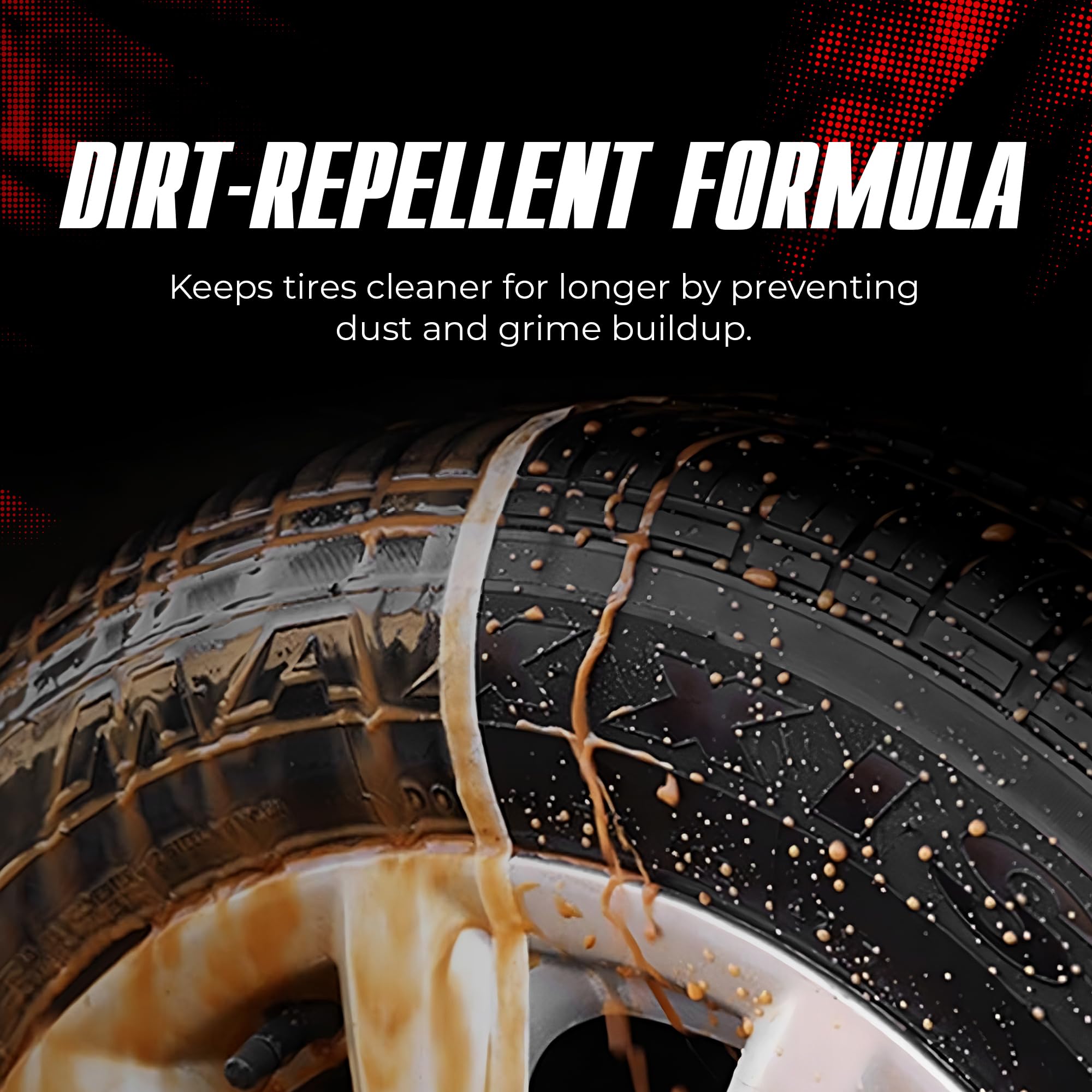 TEAM ÚNICO Tire Shine Satin - 510,3 g, lote de 6 | Fórmula avanzada para un brillo satinado duradero | Protege los neumáticos contra grietas y decoloración | Spray no graso, de baja eslinga