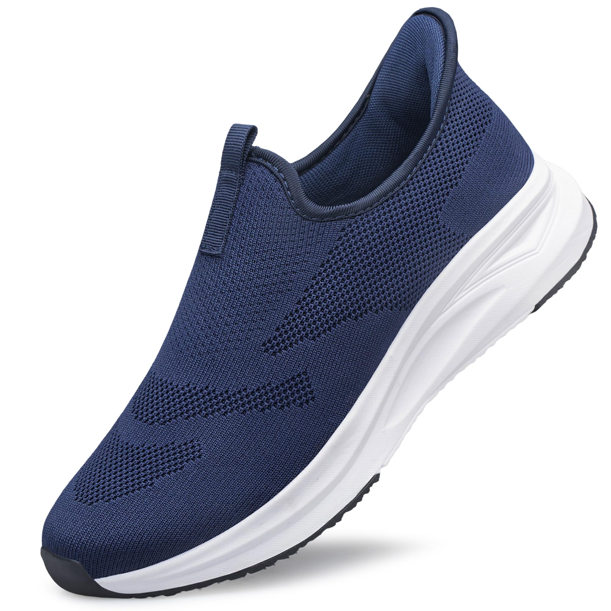 Men's Hands Free Slip On Walking Shoes Non Slip Laceless Lightweight Comfortable Tennis Sneakers-image-14