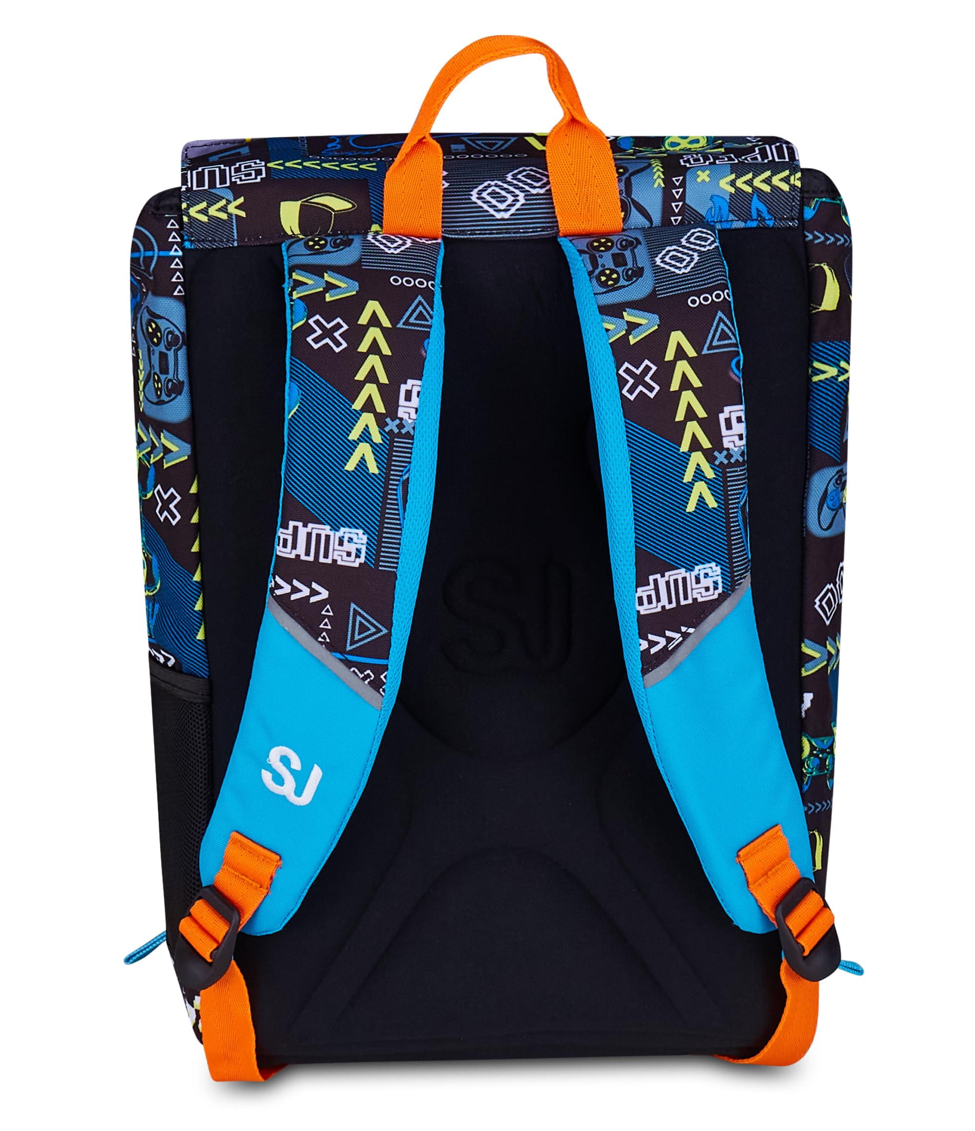 SJ GANG STYLE JAM GANG Zaino Doppio Scomparto Estensibile, Blu, Maxi Capienza, Schienale Preformato, Bambino, Scuola Elementare