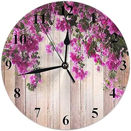 Amazon Co Jp 茶色の木の背景にピンクのブーゲンビリア花時計丸い壁時計リビングルームの家の装飾寝室キッチンオフィス10インチスリエント非カチカチ音をたてる ホーム キッチン Amazon Co Jp 茶色の木の背景にピンクのブーゲンビリア花時計丸い壁時計リビングルームの家の装飾寝室キッチンオフィス10インチスリエント非カチカチ音をたてる ホーム キッチン
