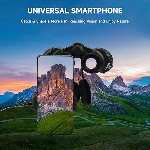 Miniatura 5 de Vitgont - Prismáticos HD de 20 x 50 para adultos y niños de alta potencia, prismáticos para observación de aves con visión grande, prismáticos de