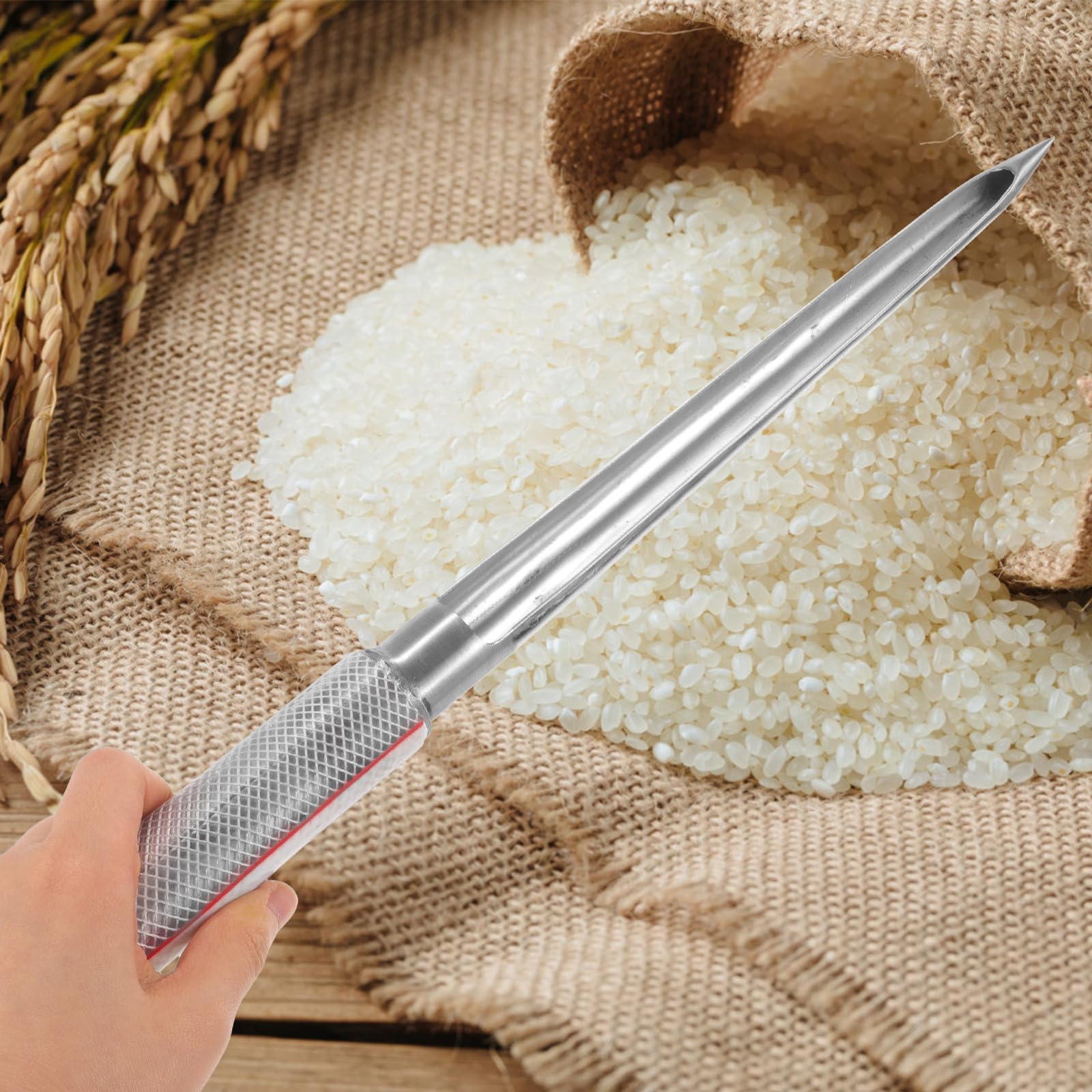 Muestreador de Granos para Laboratorio y Procesamiento de Alimentos, Acero Inoxidable 304, Muestreo Preciso, Resistente al Óxido, para Trigo y Fertilizantes