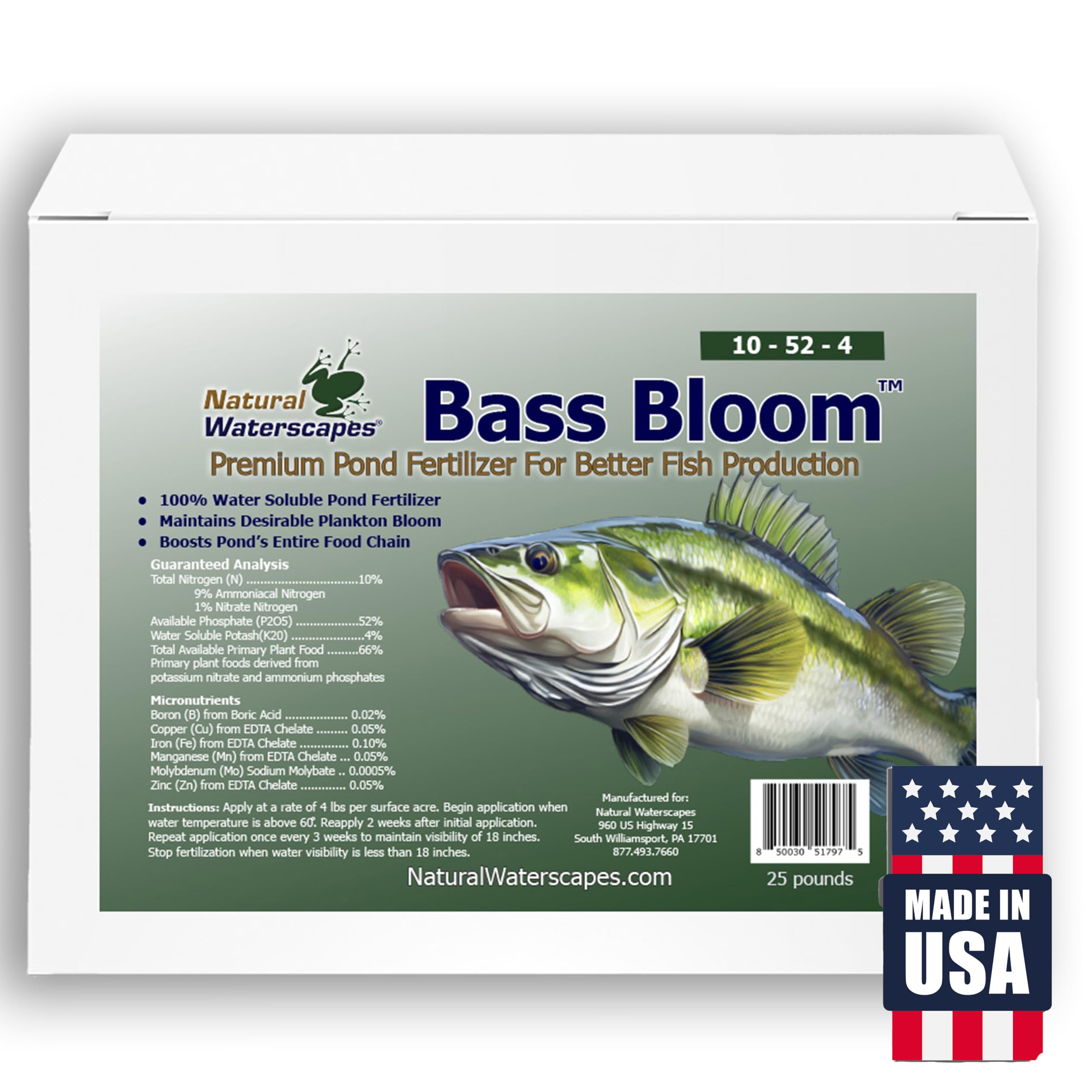 BassBloom Pond Fertilizer 25 lb
