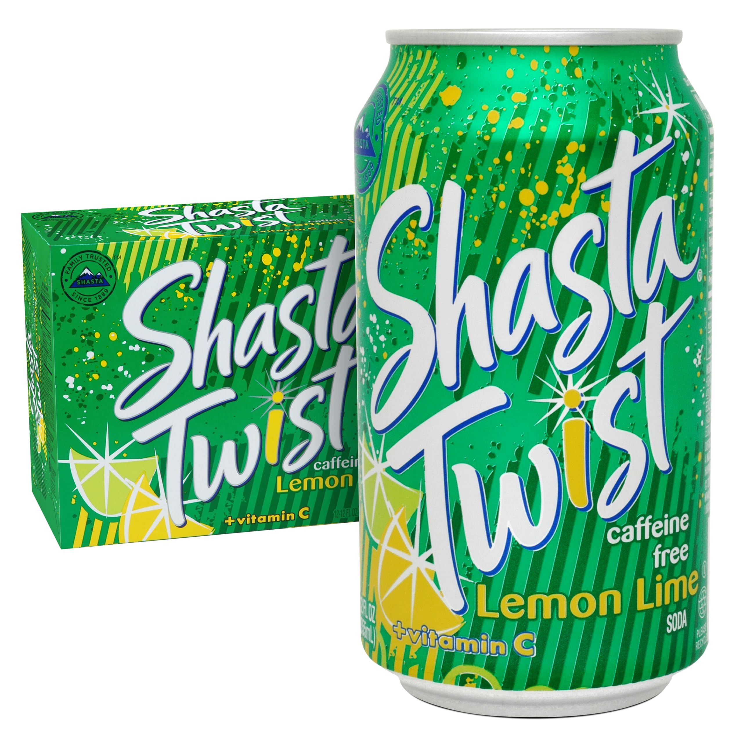 Shasta Lemon Lime Twist 12 pk, 12 oz