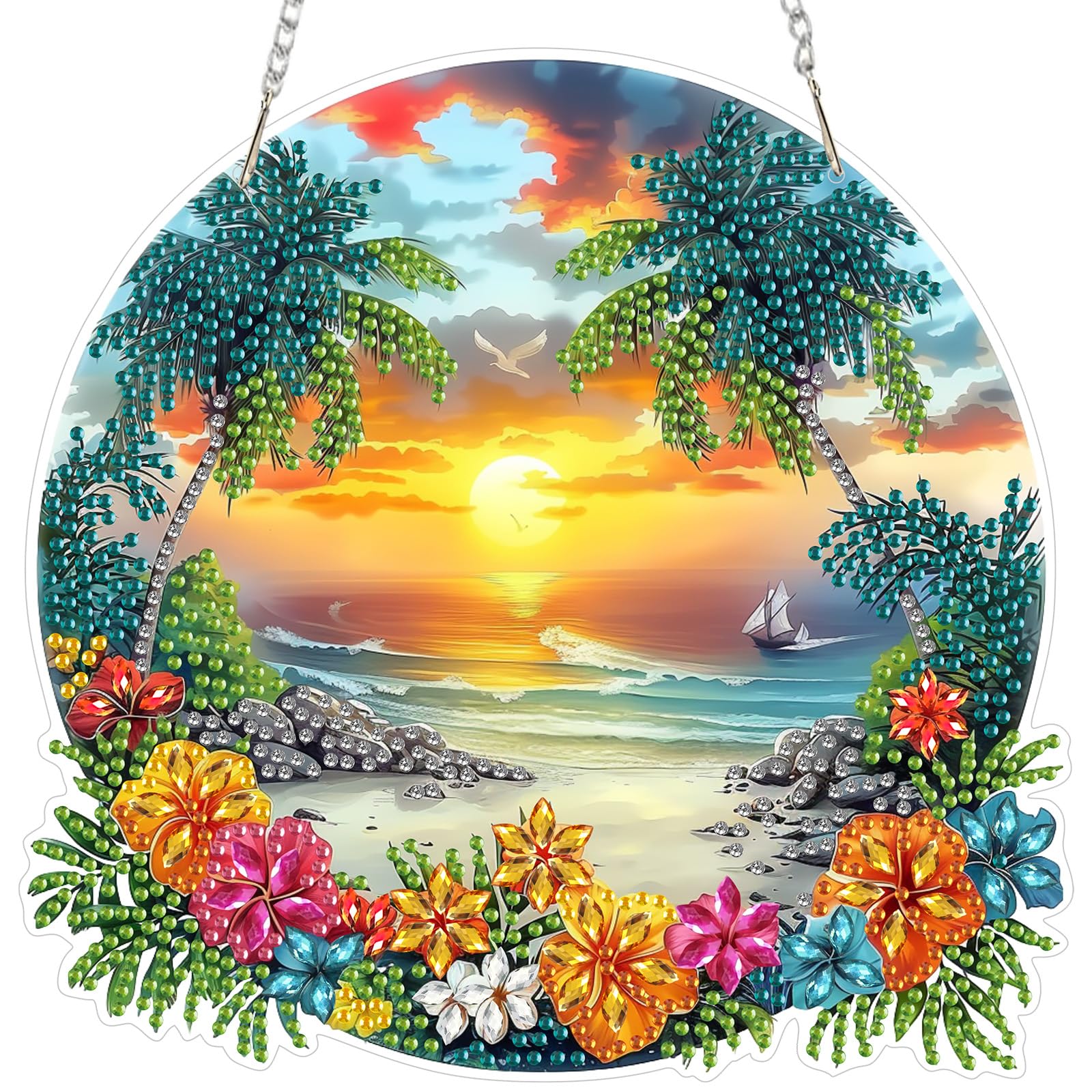 DIY Diamond Painting Kit - Colorful Bird Art -11