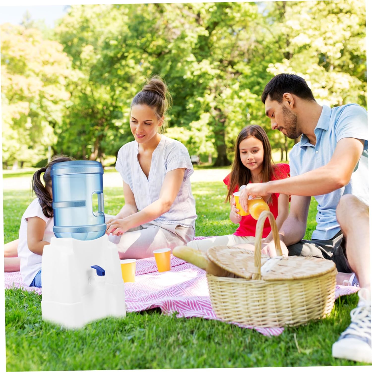Portable Cold Water Dispenser for Countertop Plastic Tabletop Water Cooler for Bottled and Mineral Water for Home and Office Use