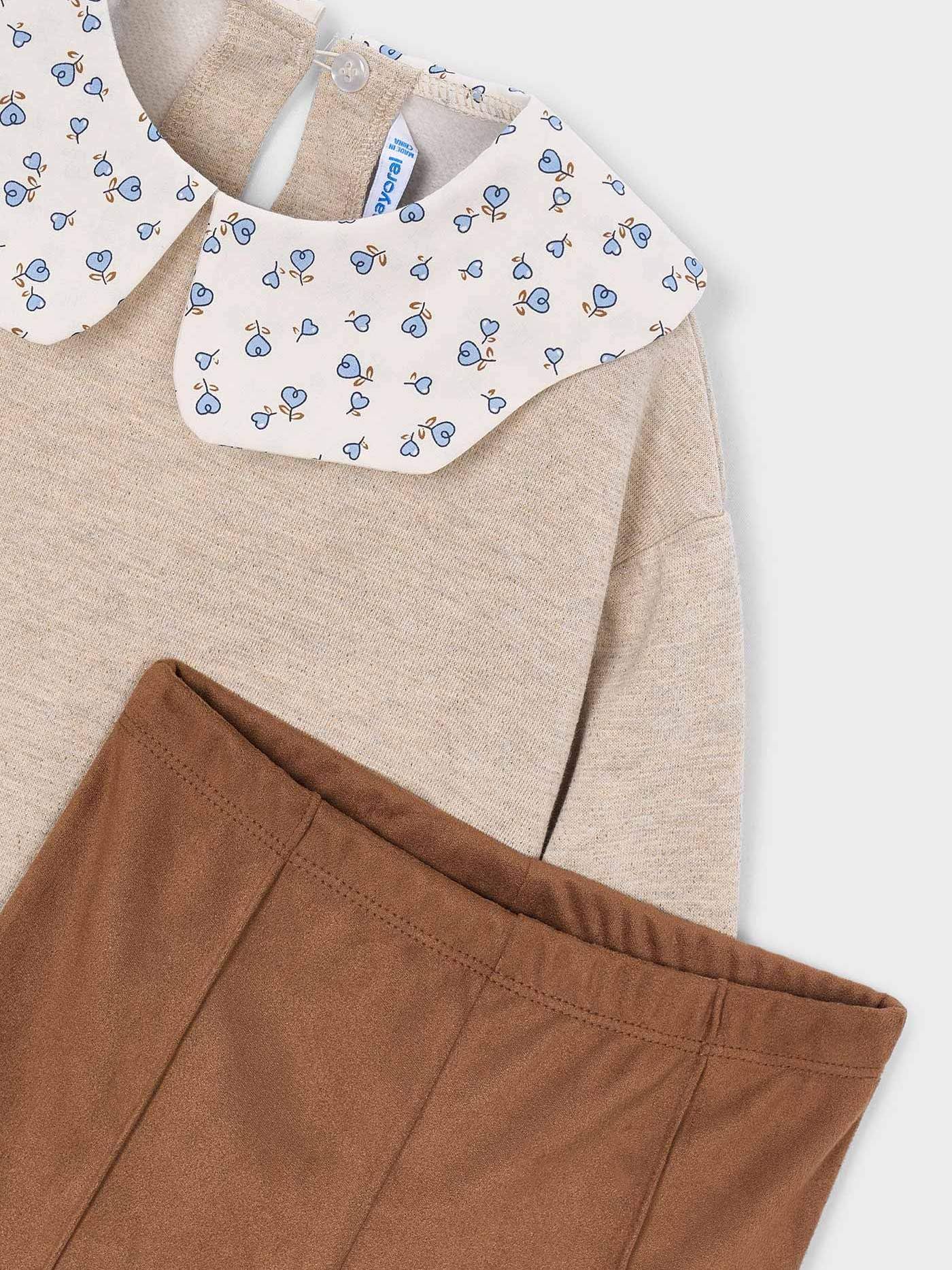Mayoral Compl.Leggings camoscio per Bambine e Ragazze Toffee