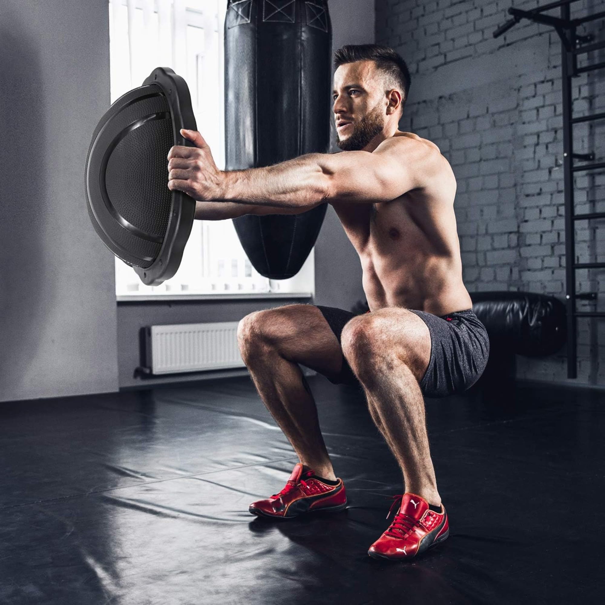 Yes4All Planches d'équilibre, Balance Trainer Ball 60cm, Demi Ballon pour Yoga, Stabilité du ballon d'équilibre à la maison, salle de sport, entraînement ABS