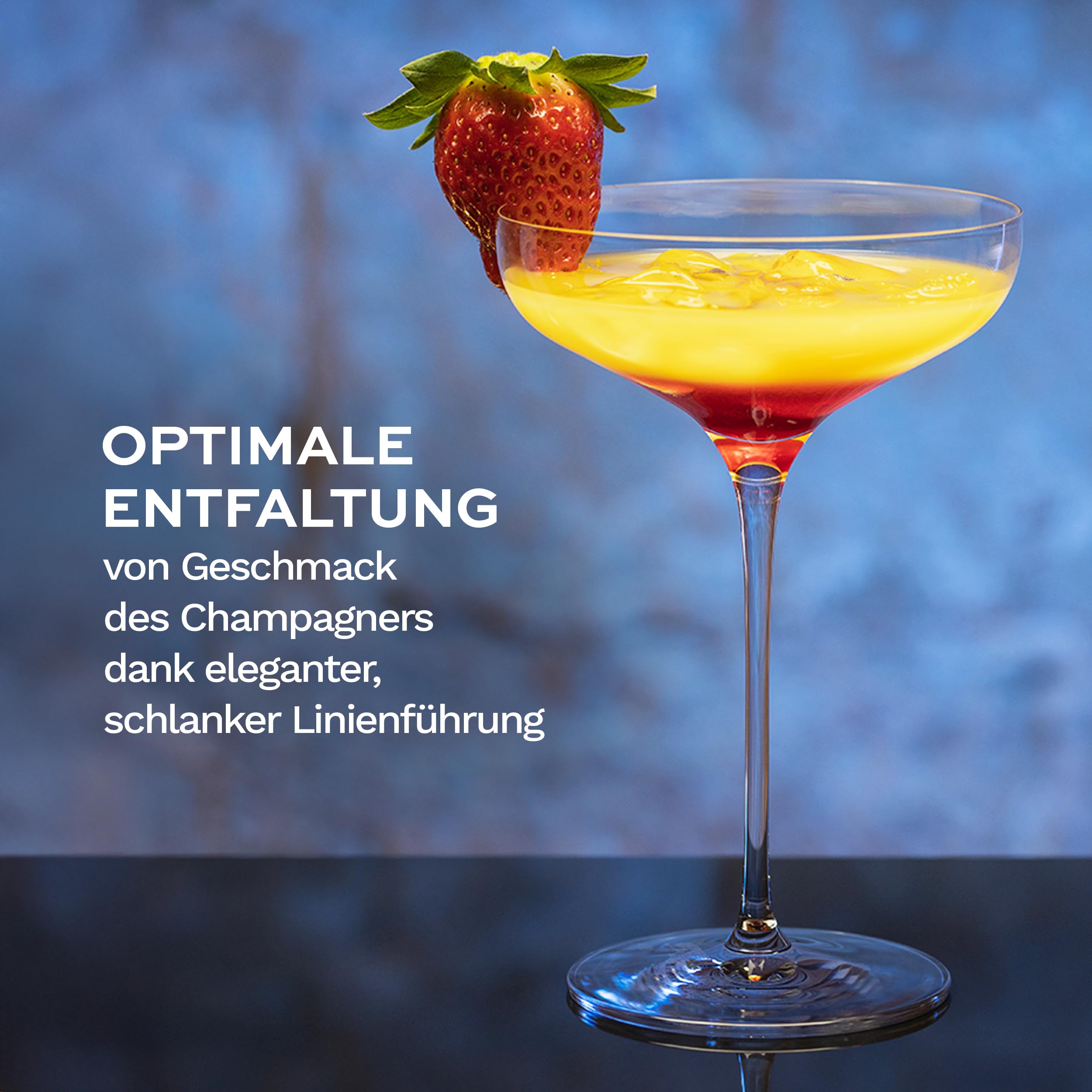 Stölzle Lausitz Champagnerschale TWIST 6er-Set 220ml – Elegante Champagner Gläser ideal auch für Sekt & Cocktails – Hochwertige Coupette Kristallgläser – Spülmaschinen- & Stoßfest, Made in Germany