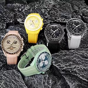 OMEGA Speedmaster Moon Watch 水色 シリコンバンド OMEGA Speedmaster Moon Watch 水色 シリコンバンド