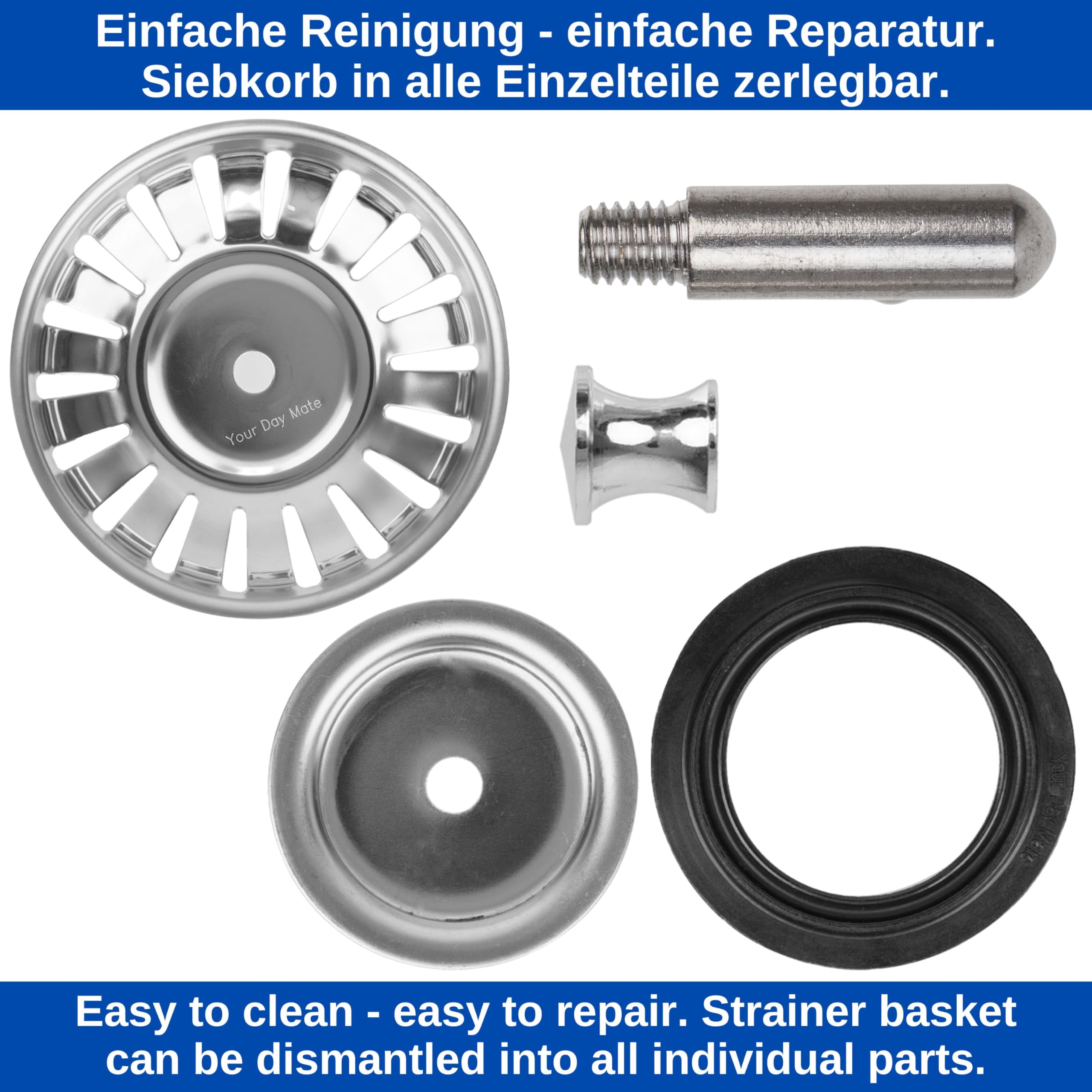 Spoelzeefje, 79 mm, vervanging voor 125590, compatibel met Blanco 3,5 inch afvoergarnituren vanaf bouwjaar 1996, 18 sleuven zeef, 20 mm pin, 7,8 mm pin, accessoires voor keukenspoelbak Spoelzeefje, 79 mm, vervanging voor 125590, compatibel met Blanco 3,5 inch afvoergarnituren vanaf bouwjaar 1996, 18 sleuven zeef, 20 mm pin, 7,8 mm pin, accessoires voor keukenspoelbak