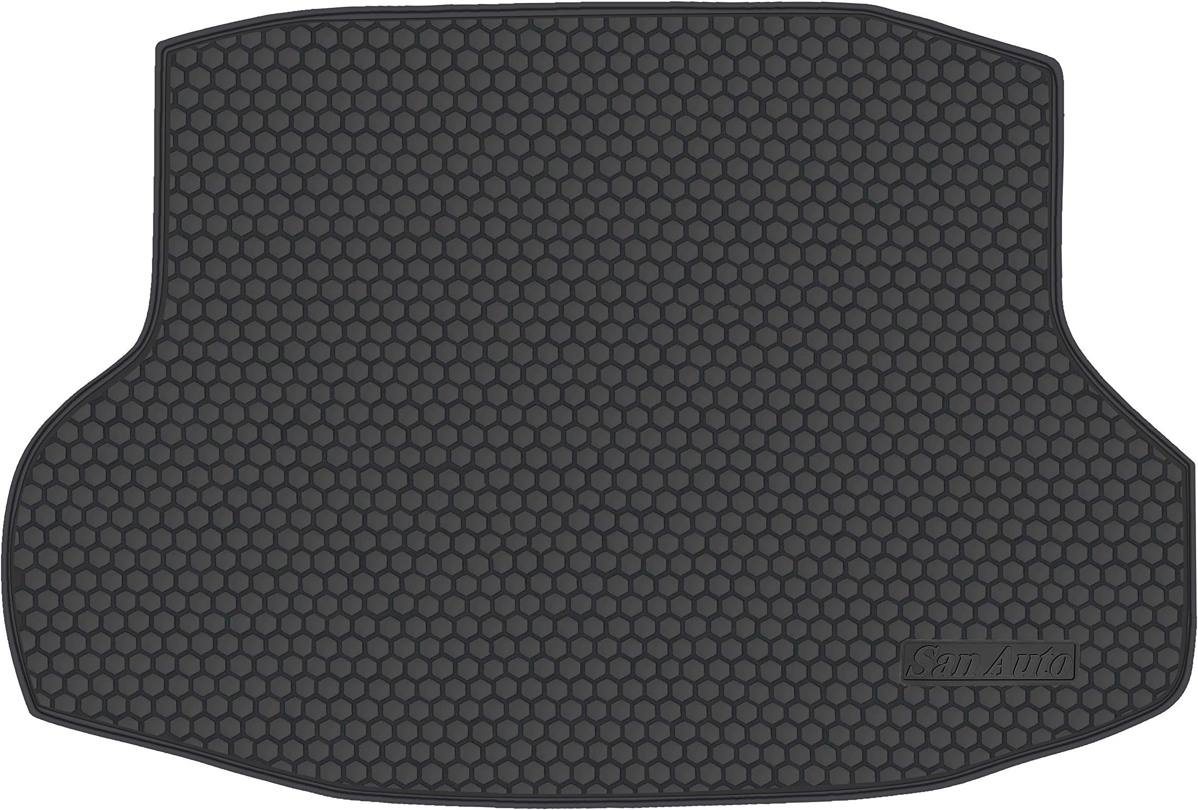 Cargo Liners Custom Fit for Honda Civic Sedan 2016-2021 Rubber Rear Trunk Mats Black All Weather Protector Waterproof Heavy Duty Odorless