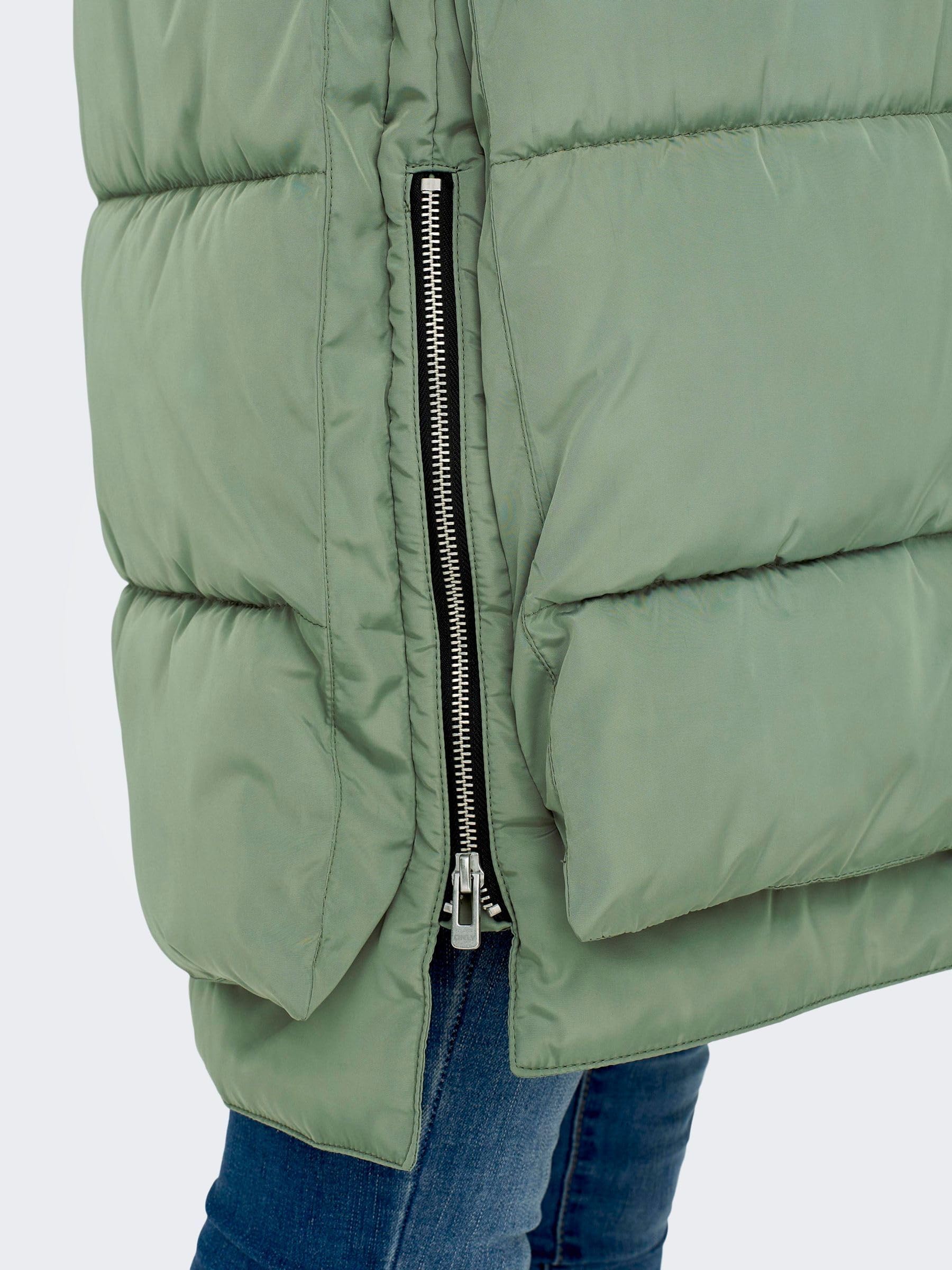 ONLY Onlnewnora Long Puffer Coat Life Cc Otw Chaqueta amortiguadora Mujer