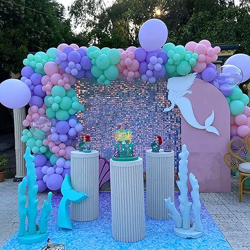 Miniatura 5 de 1 paquete de 1 decoración de pastel de sirena 13 cumpleaños para tartas de cumpleaños, criatura del mar del océano de verano, feliz cumpleaños,