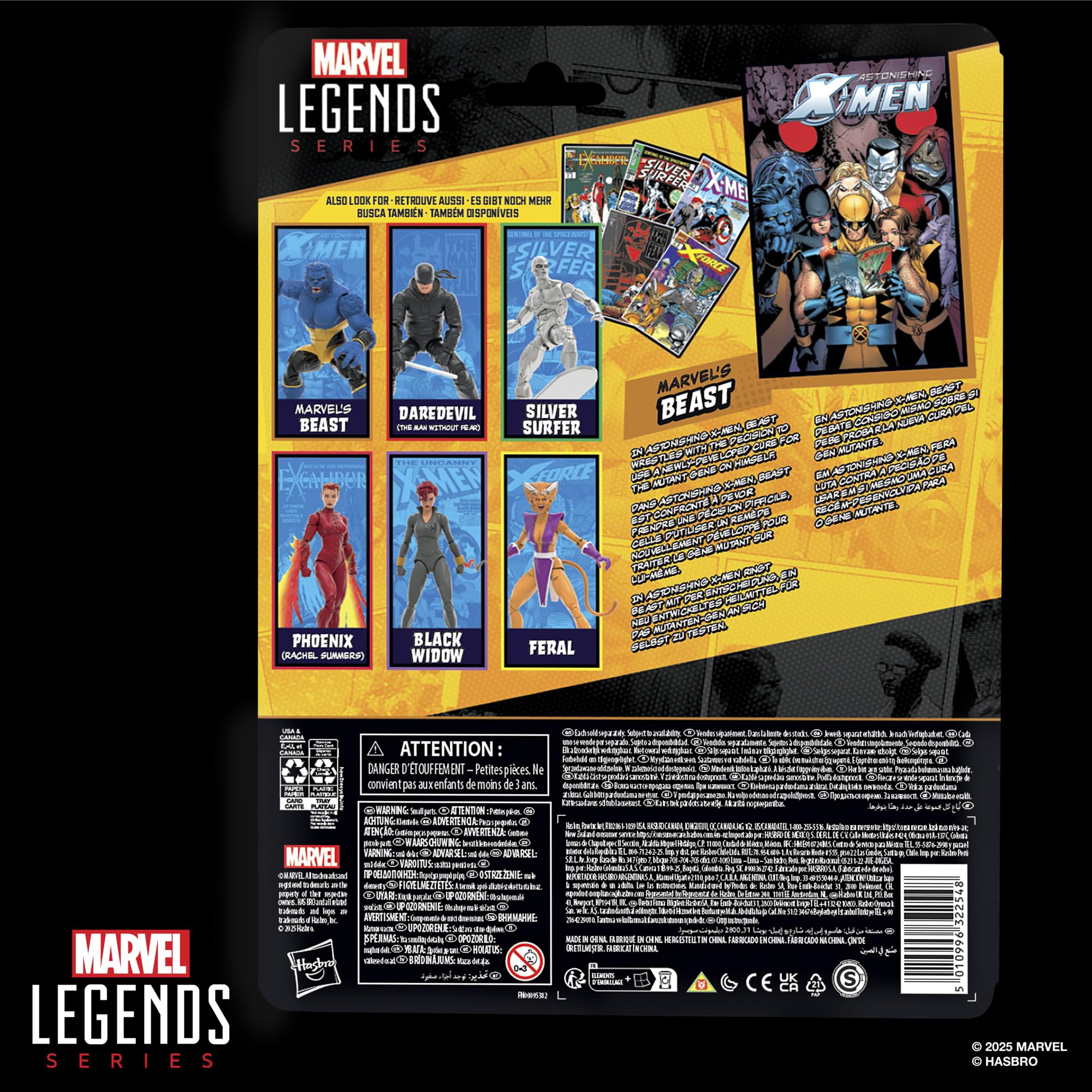 Figurka Bestii Marvela z serii Marvel Legends | Marvel Legends Comics Inspired 6-calowa figurka fala 2 - bestia